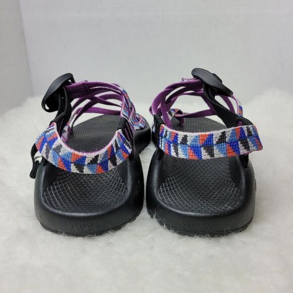 Chaco Z/Cloud X2 Women’s Remix Poplin Berry Sport Hiking Sandals Shoe Size 8 - Picture 4 of 9